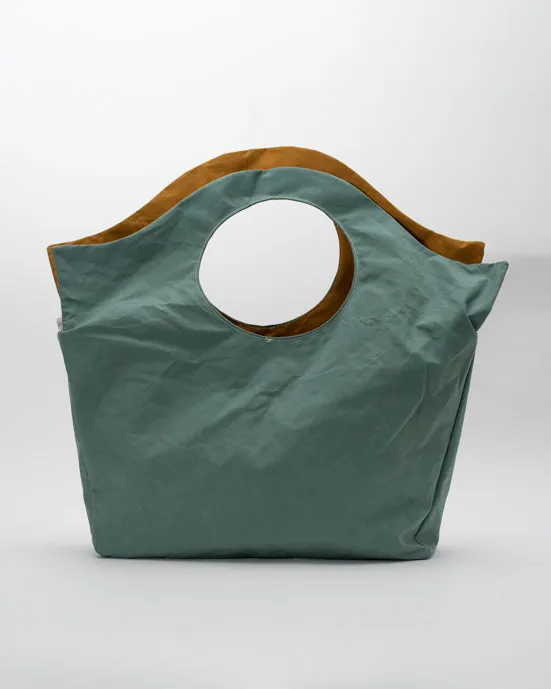 Mustard & Turquoise Shopper Bag