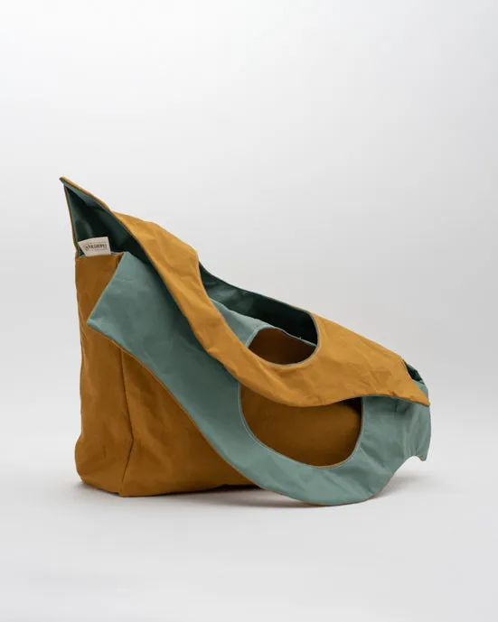 Mustard & Turquoise Shopper Bag