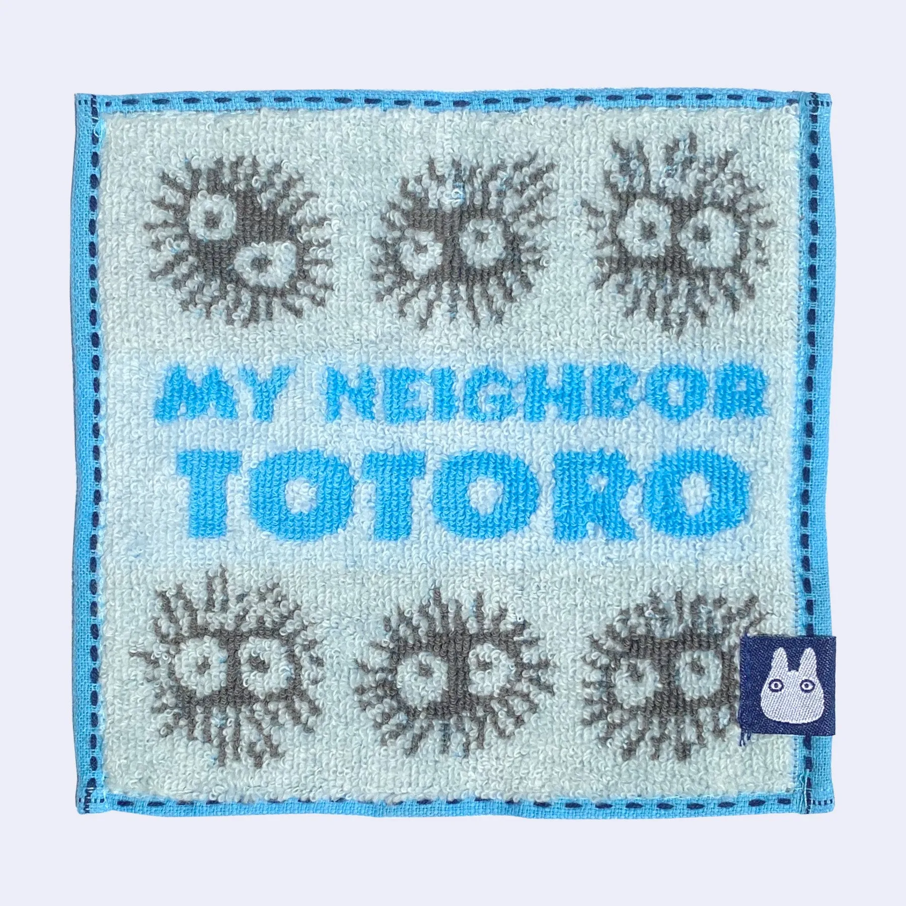 My Neighbor Totoro - Mini Hand Towel (Blue Soot Sprites Pattern)