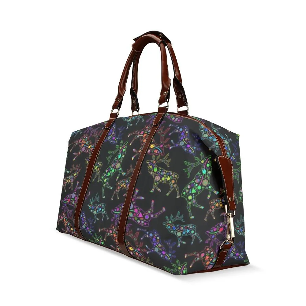 Neon Floral Elks Classic Travel Bag