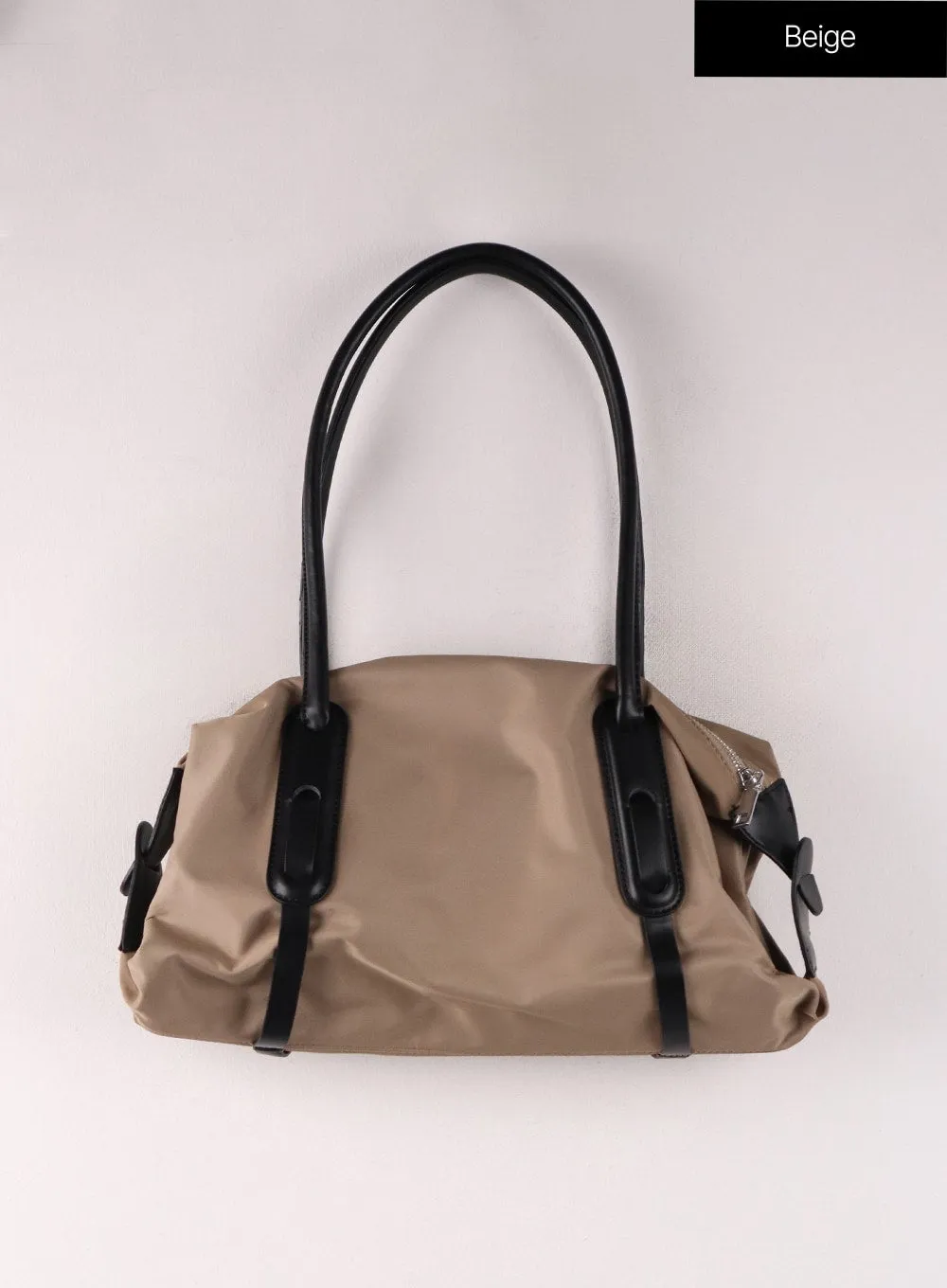 Nylon Zipper Shoulder Bag IF402