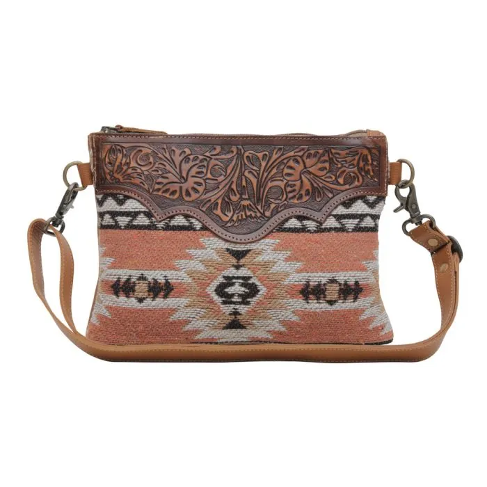 *Outlet* Sansa Chevron Tooled Bag