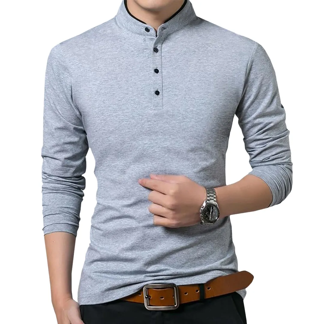 Pologize™ Business Mandarin Collar Polo Shirt