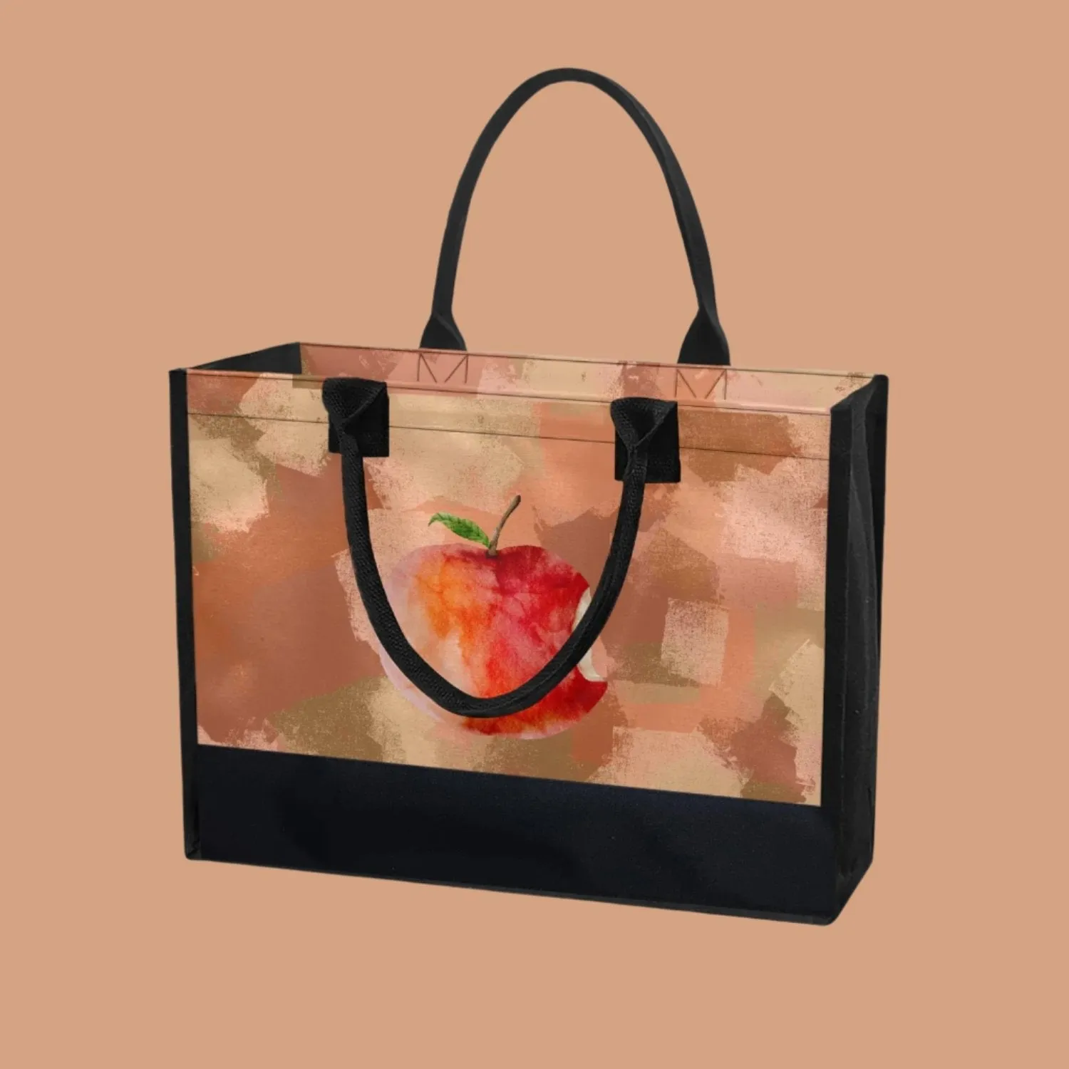 Red Apple Shopping Tote Bag