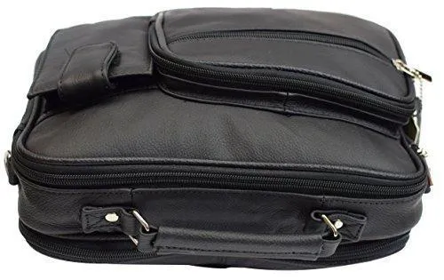 Roma Genuine Leather Organizer Bag Handbag Purse 3403