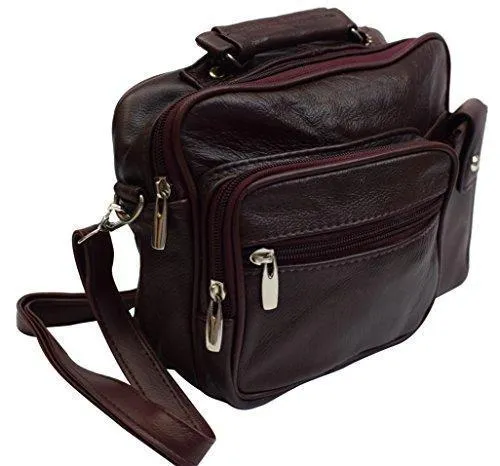 Roma Genuine Leather Organizer Bag Handbag Purse 3403