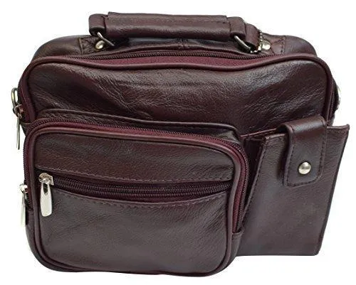 Roma Genuine Leather Organizer Bag Handbag Purse 3403