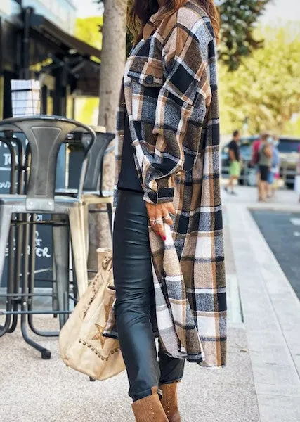 SHIRT- Paulina- Pretty in Plaid with Pockets!