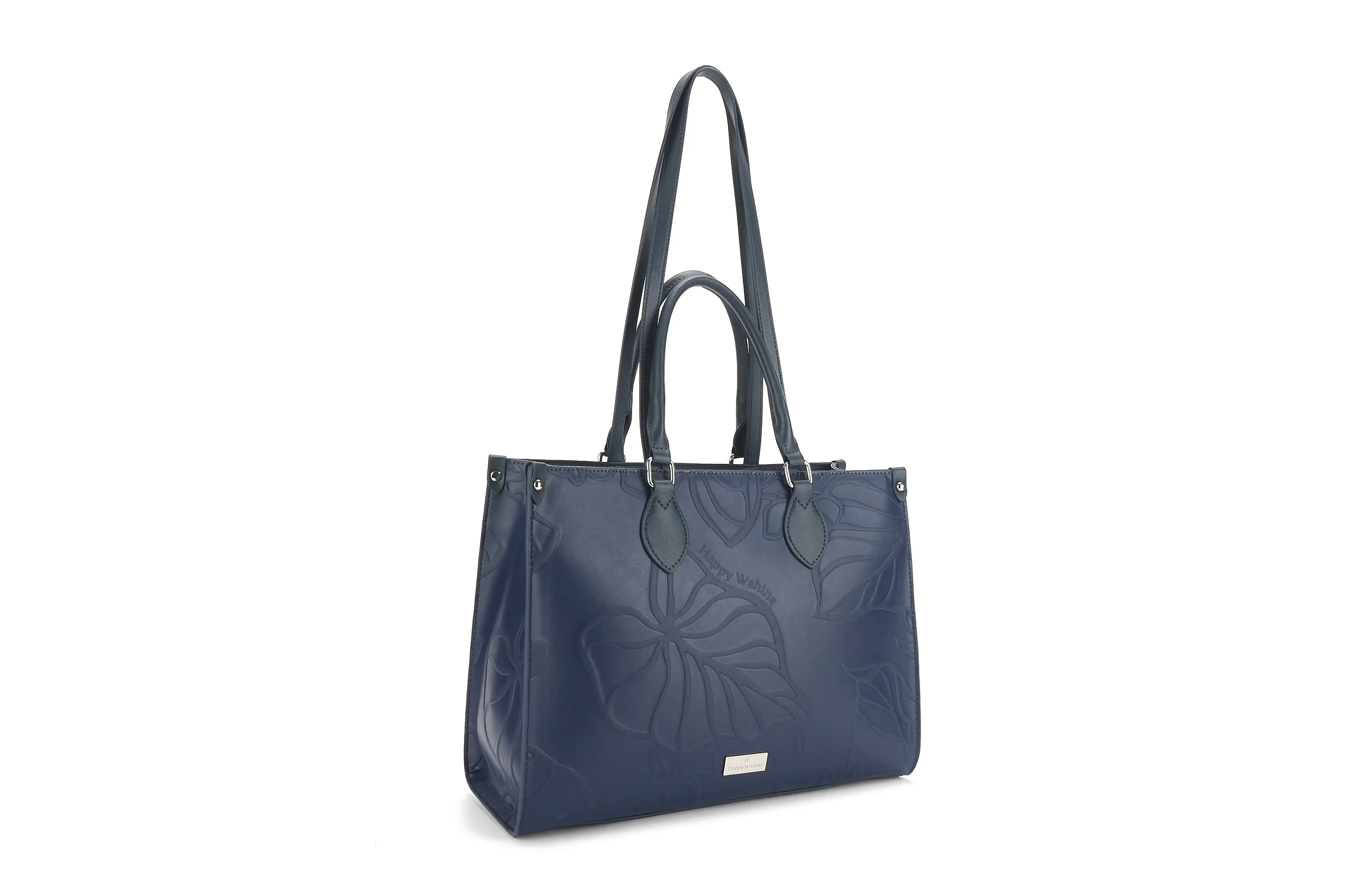 Tote Kauwela Kalo Embossed Navy