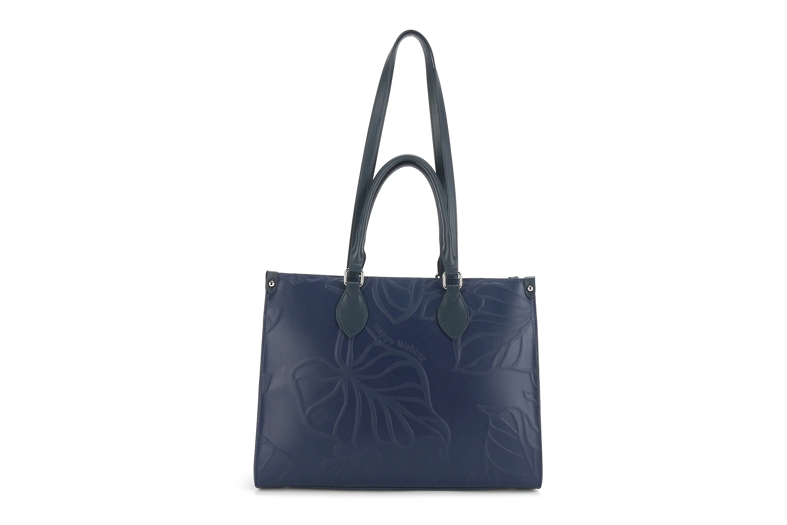 Tote Kauwela Kalo Embossed Navy