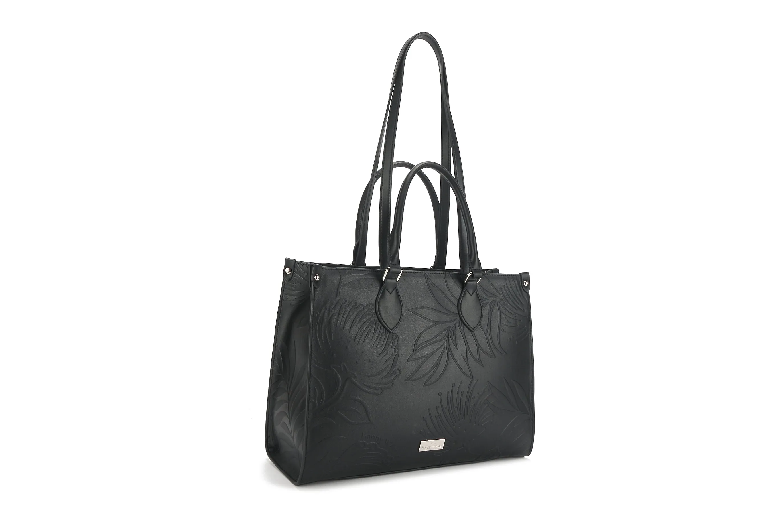 Tote Kauwela Lehua Embossed Black