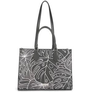 Tote Kauwela Monstera Lines Grey