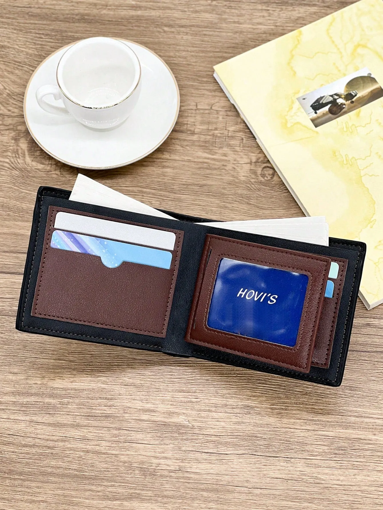 Trendy Casual Fashion Retro Business Youth College Men's Short Wallet Coin Purse New Large Capacity Wallet