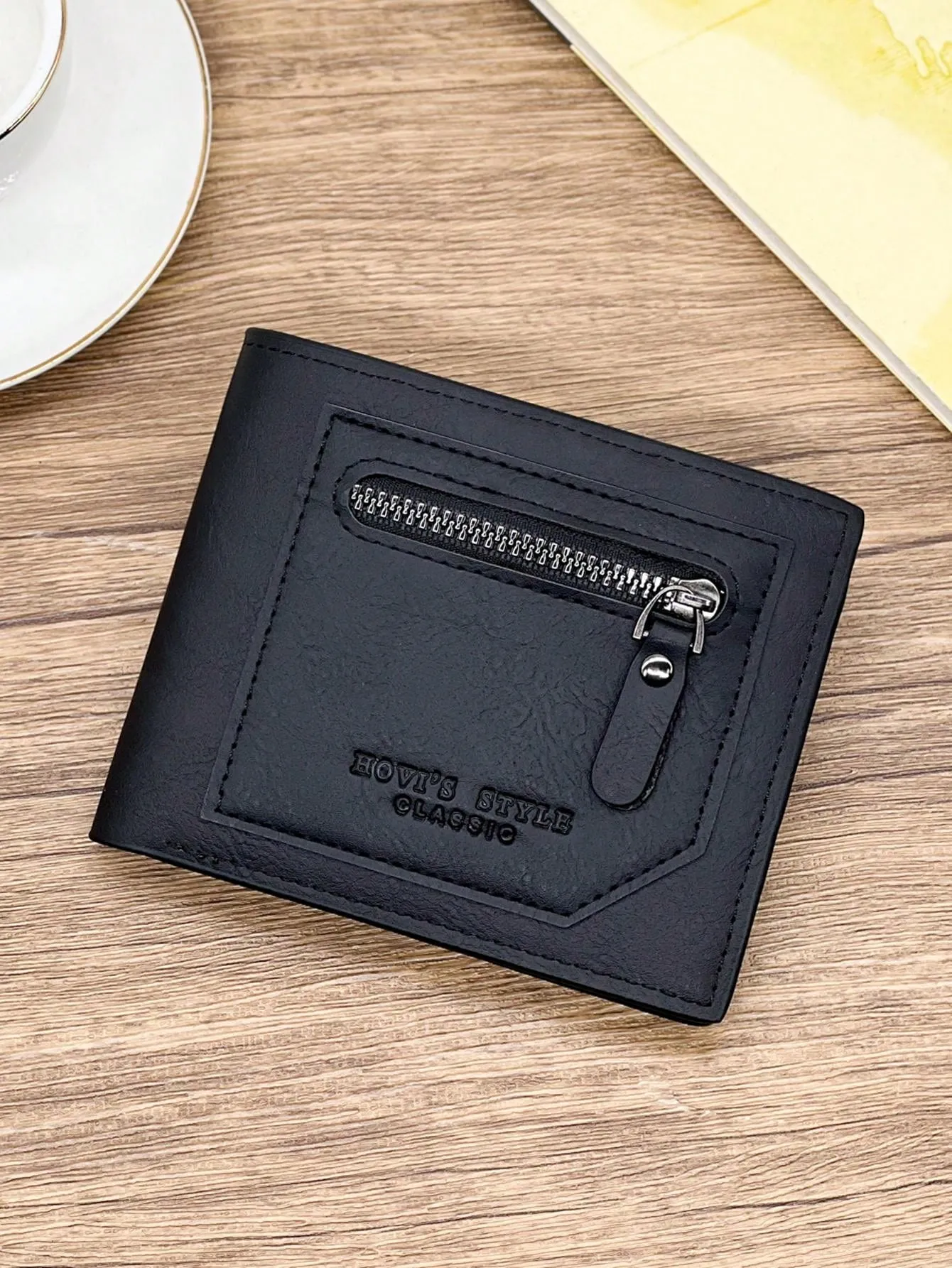 Trendy Casual Fashion Retro Business Youth College Men's Short Wallet Coin Purse New Large Capacity Wallet