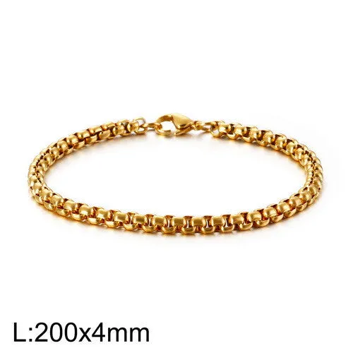 Trendy Electroplated Gold Bracelet for Men - Stylish and Versatile Accessory