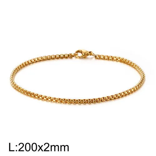 Trendy Electroplated Gold Bracelet for Men - Stylish and Versatile Accessory