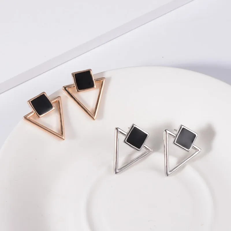 Trendy Girls Elegant Triangle Earrings