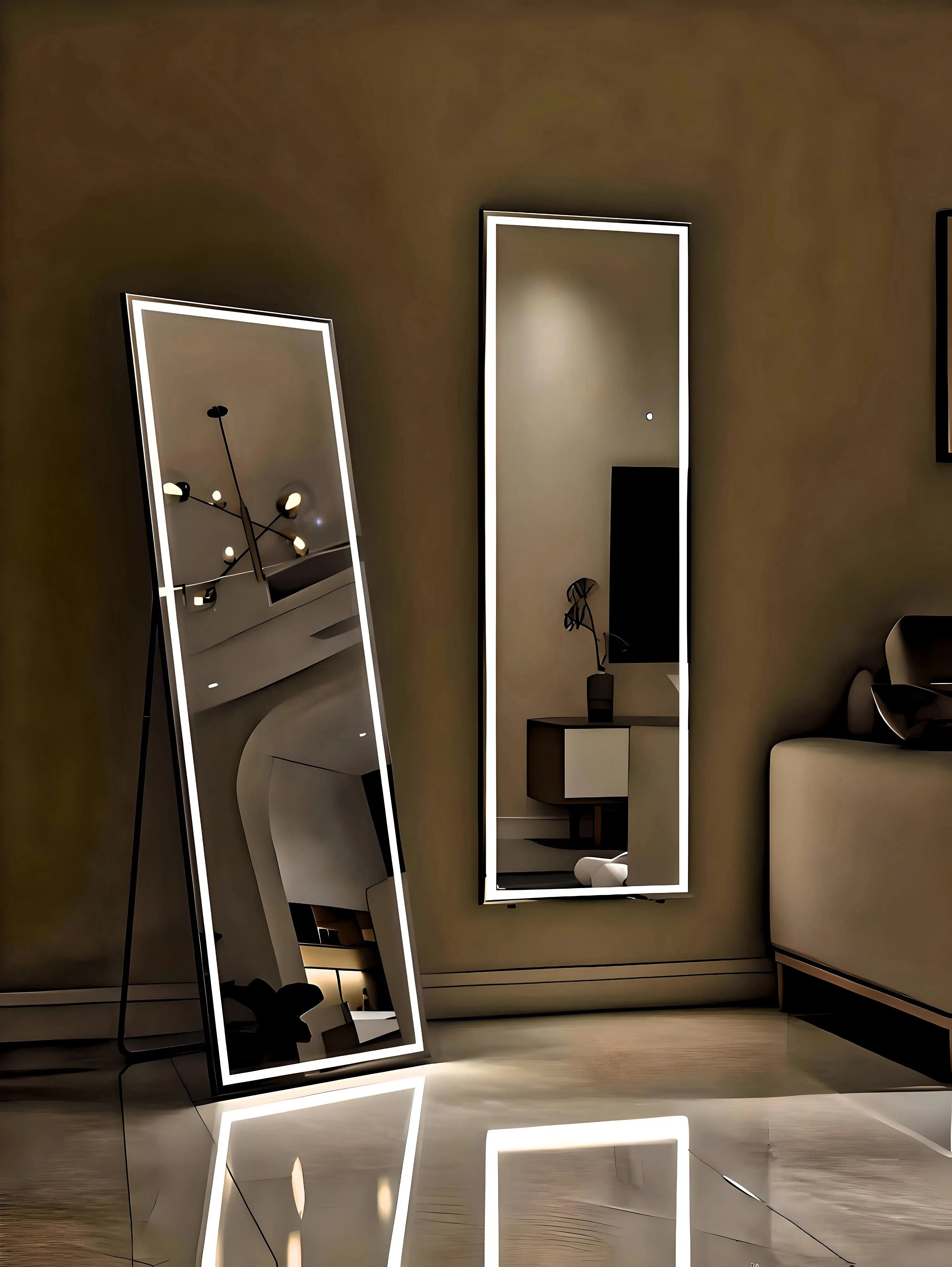 Trendy Standing LED Mirror