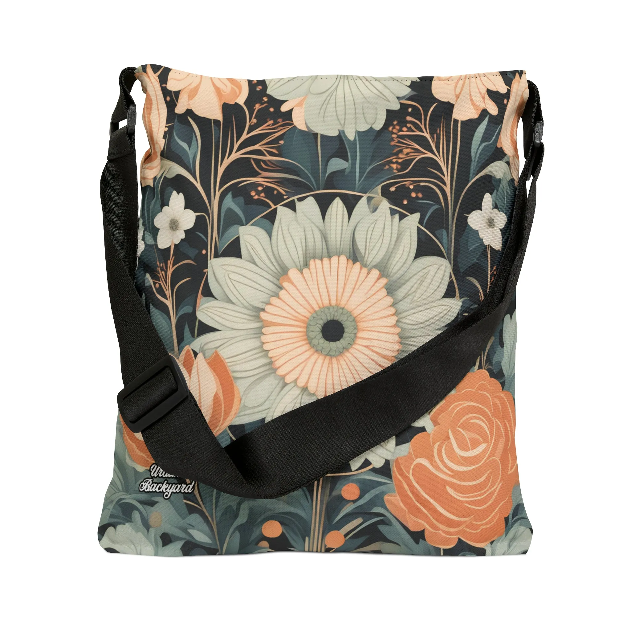 Wildflowers, Tote Bag with Adjustable Strap - Trendy and Versatile