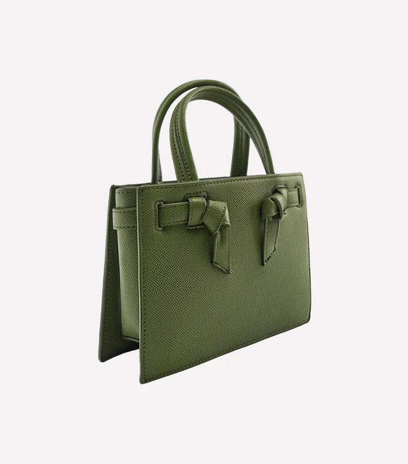 Zip closure mini city bag