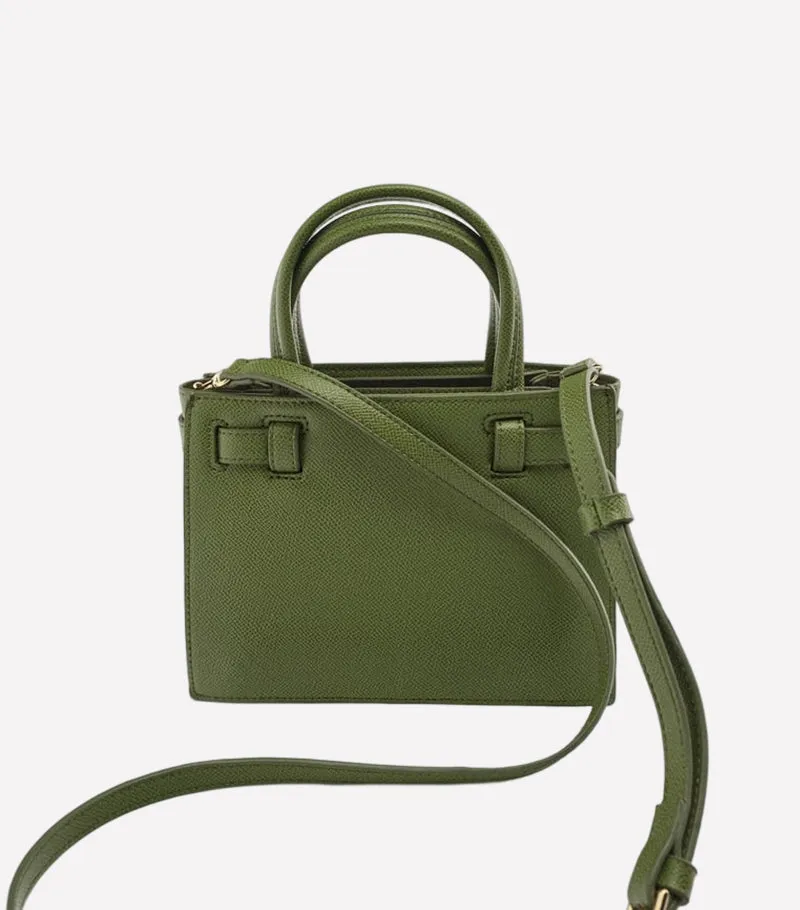 Zip closure mini city bag